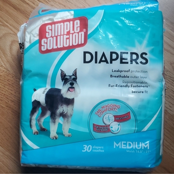 Disposable Dog Diapers for Female Dogs | Super Absorbent Leak-Proof Fit - Picture 2 of 5